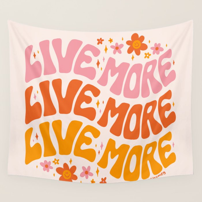 Live More Wall Tapestry Gallery Image 4
