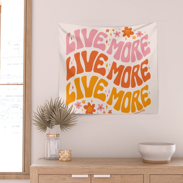 Live More Wall Tapestry Gallery Image 2