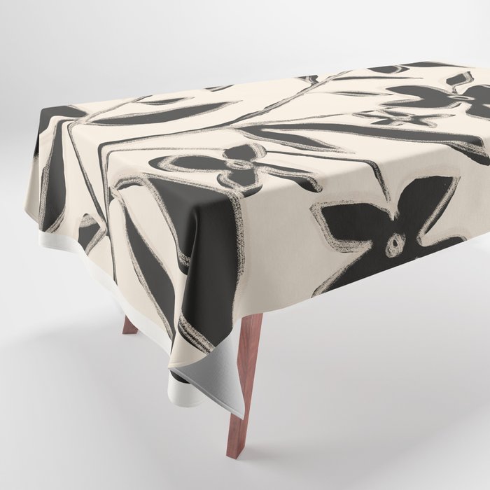 Abstract Minimal Flowers 16 Tablecloth Gallery Image 1