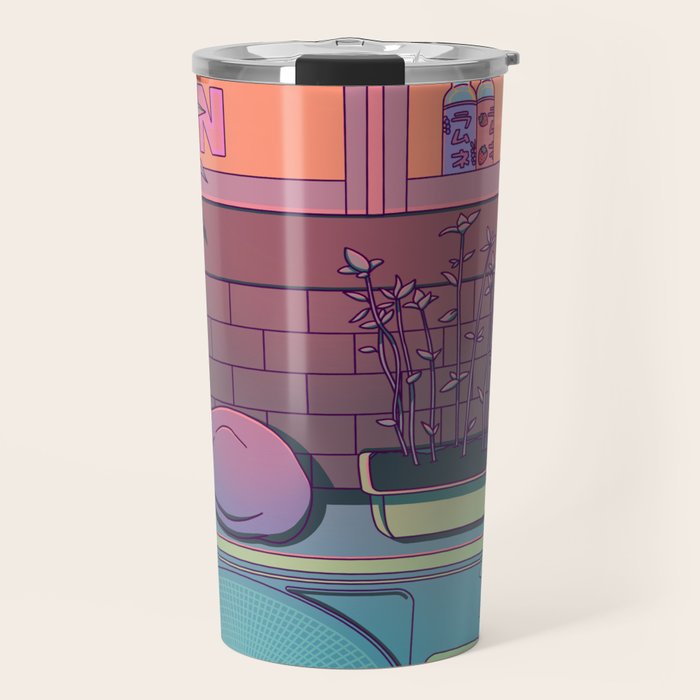 Ramune Cat Travel Mug Gallery Image 1