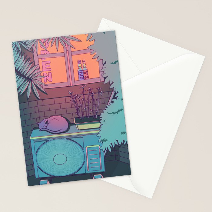 Ramune Cat Stationery Card Gallery Image 2