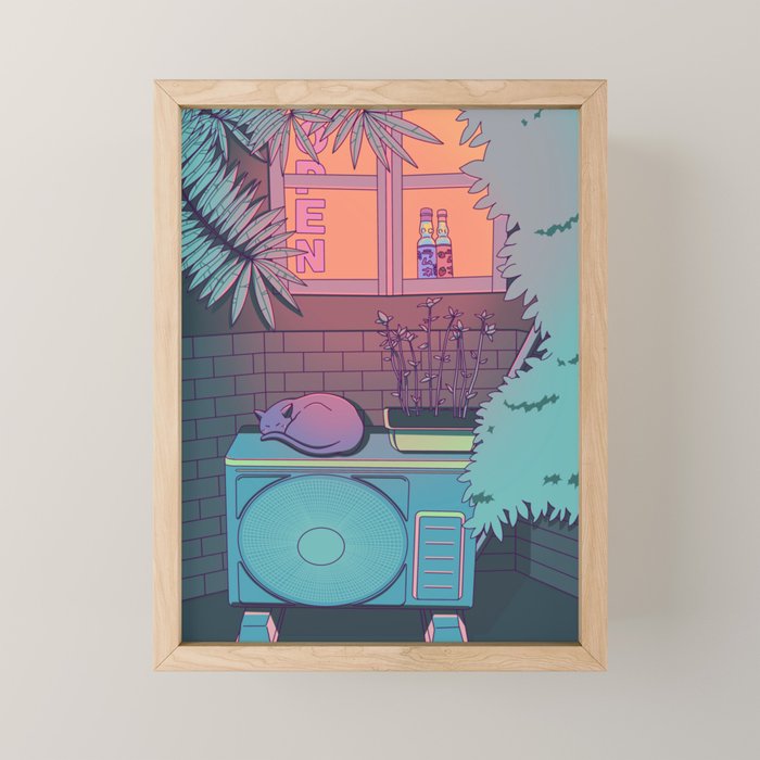 Ramune Cat Mini Art Print Gallery Image 1