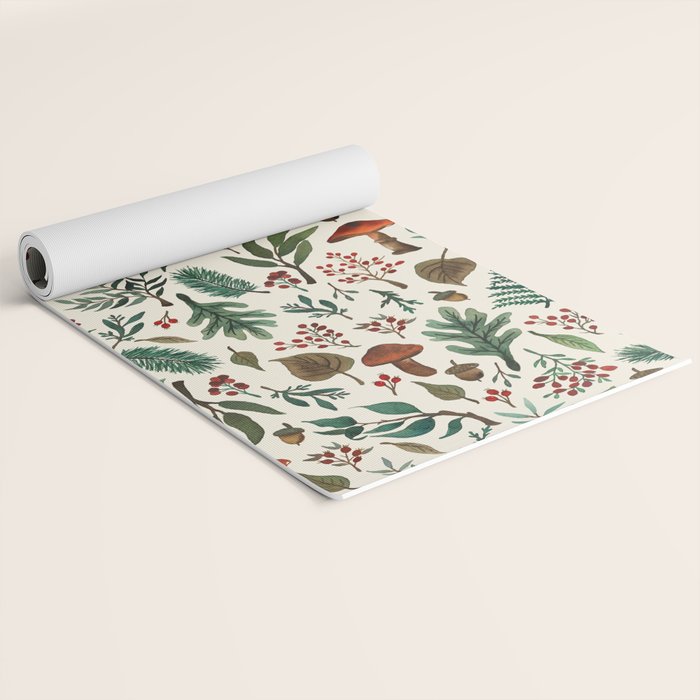 Mushroom Forest Pattern Yoga Mat Gallery Image 2
