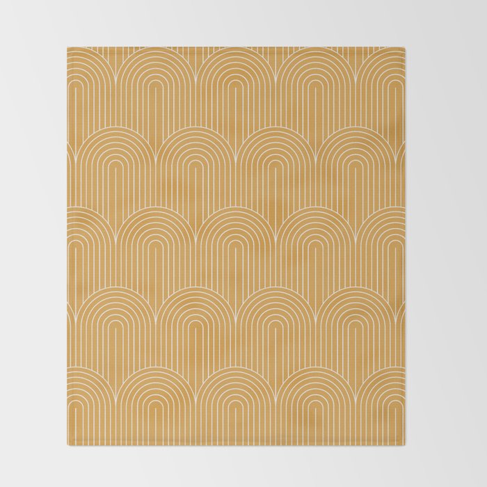 Art Deco Arch Pattern XVII Throw Blanket Gallery Image 2
