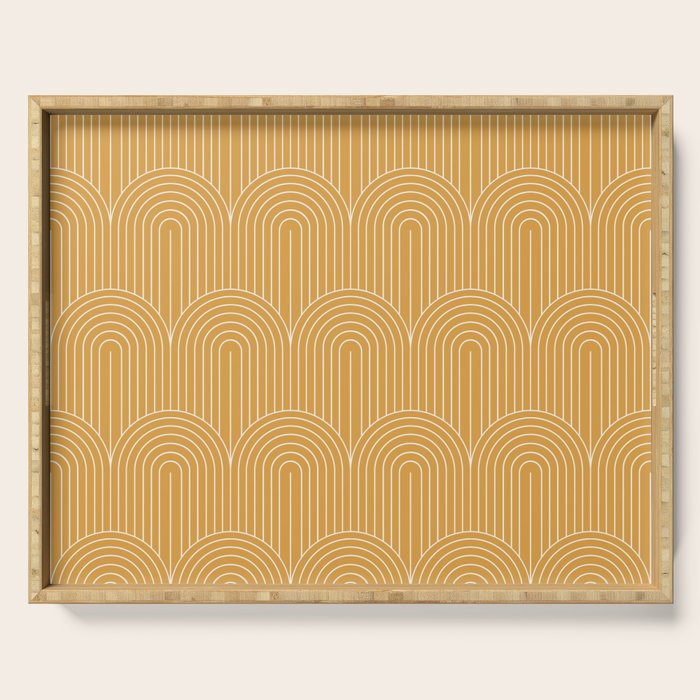 Art Deco Arch Pattern XVII Serving Tray Gallery Image 1