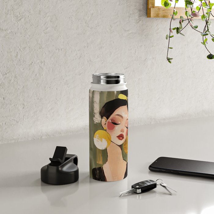 Golden Silence Modern Muse Water Bottle Gallery Image 4