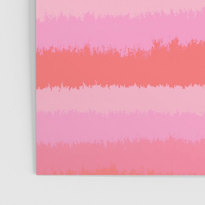Pink and Orange, Blended Abstract Stripes, Sunset Vibes Poster Gallery Image 3