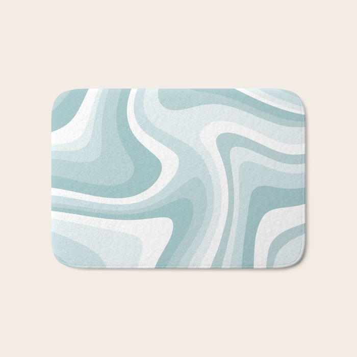 Abstract Wavy Stripes LXVI Bath Mat Gallery Image 1