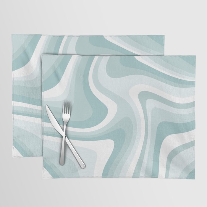 Abstract Wavy Stripes LXVI Placemat Gallery Image 1