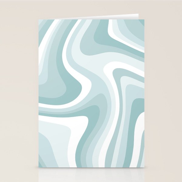 Abstract Wavy Stripes LXVI Stationery Card Gallery Image 2