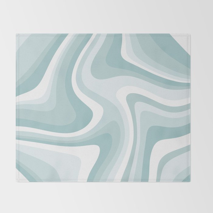 Abstract Wavy Stripes LXVI Throw Blanket Gallery Image 2