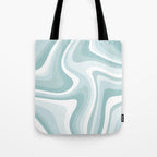 Abstract Wavy Stripes LXVI Tote Bag Gallery Image 1