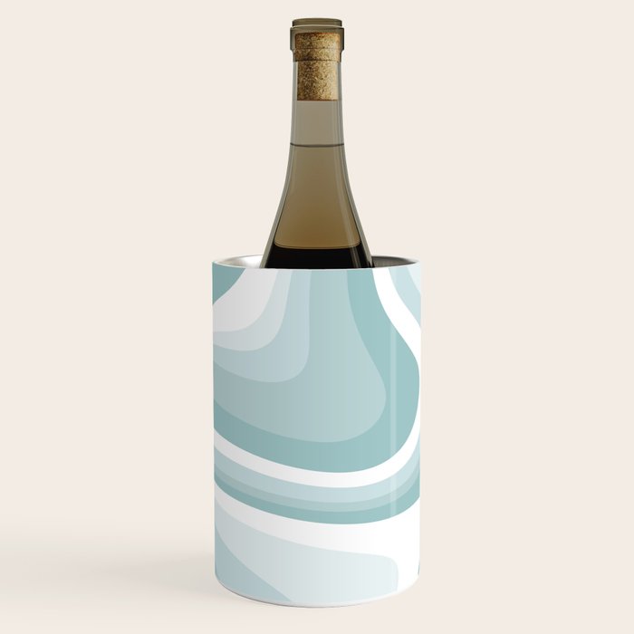 Abstract Wavy Stripes LXVI Wine Chiller Gallery Image 2