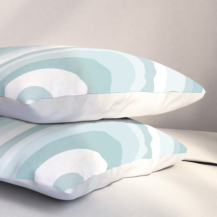 Abstract Wavy Stripes LXVI Pillow Sham Gallery Image 3