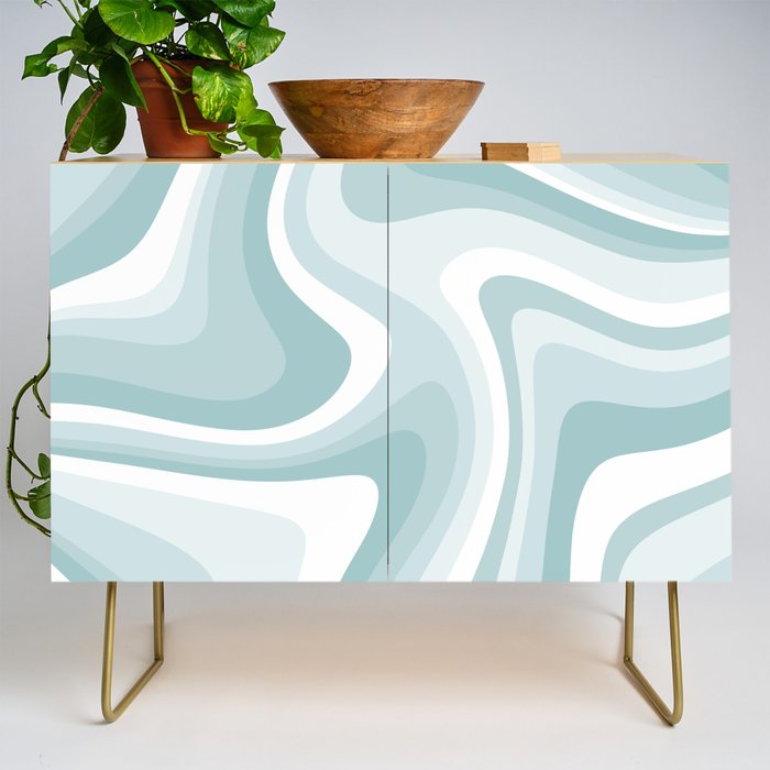 Abstract Wavy Stripes LXVI Credenza Gallery Image 1