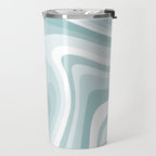 Abstract Wavy Stripes LXVI Travel Mug Gallery Image 2