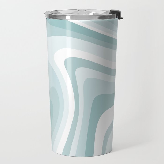 Abstract Wavy Stripes LXVI Travel Mug Gallery Image 2
