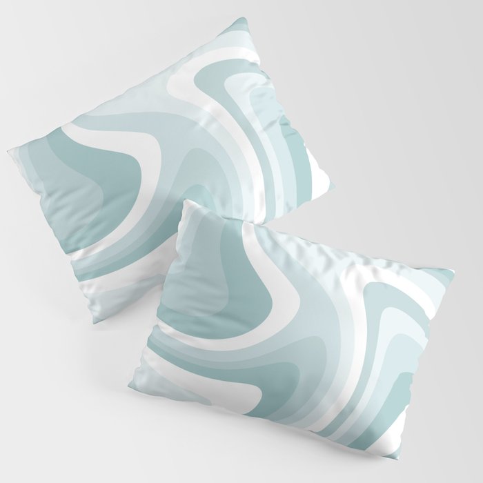 Abstract Wavy Stripes LXVI Pillow Sham Gallery Image 3