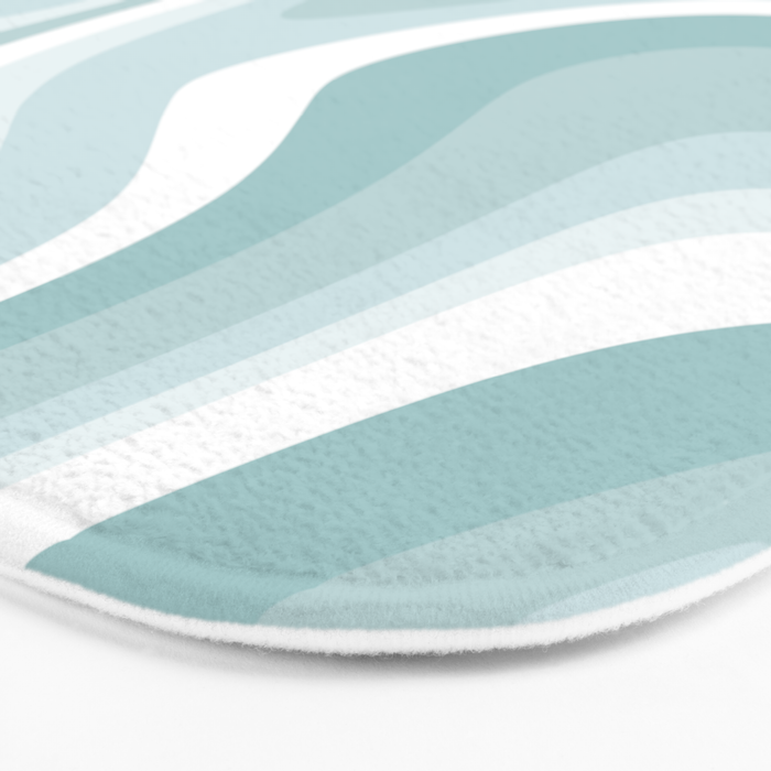 Abstract Wavy Stripes LXVI Bath Mat Gallery Image 3