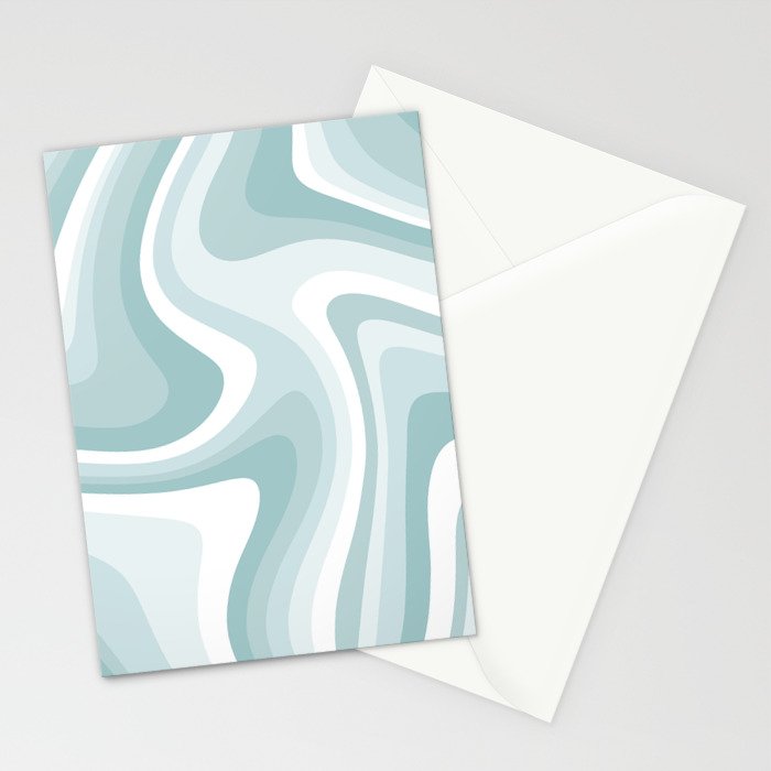 Abstract Wavy Stripes LXVI Stationery Card Gallery Image 2