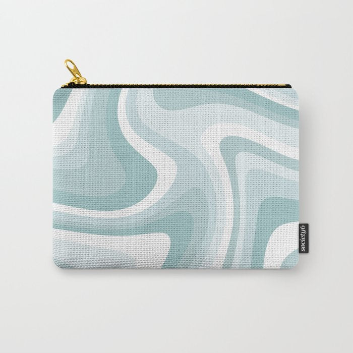 Abstract Wavy Stripes LXVI Carry All Pouch Gallery Image 1