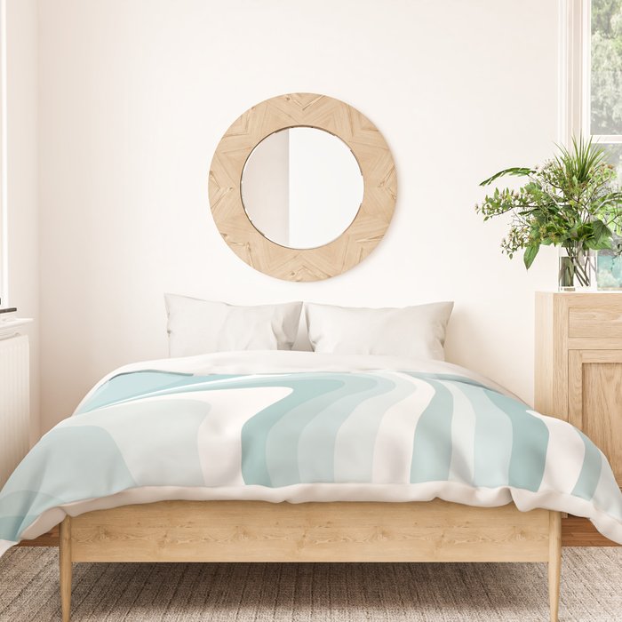 Abstract Wavy Stripes LXVI Duvet Cover Gallery Image 3