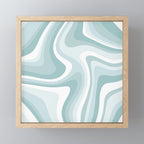 Abstract Wavy Stripes LXVI Mini Art Print Gallery Image 1