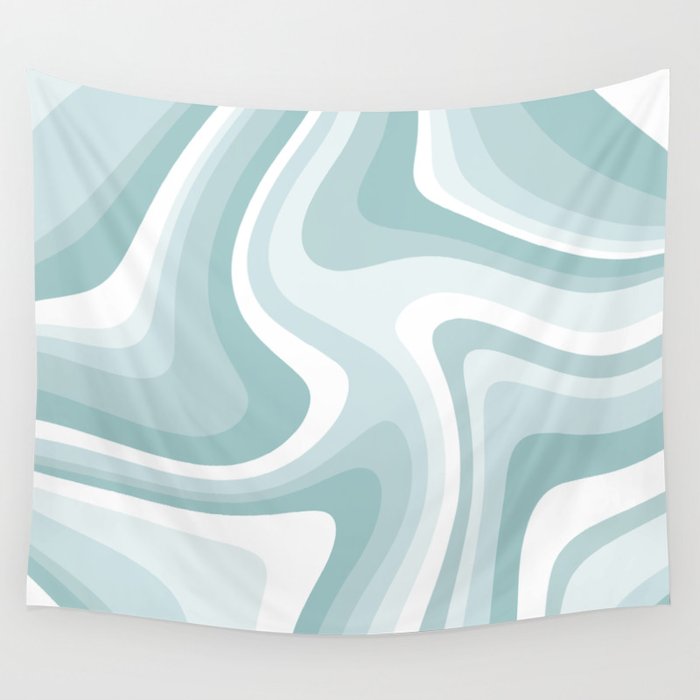 Abstract Wavy Stripes LXVI Wall Tapestry Gallery Image 1