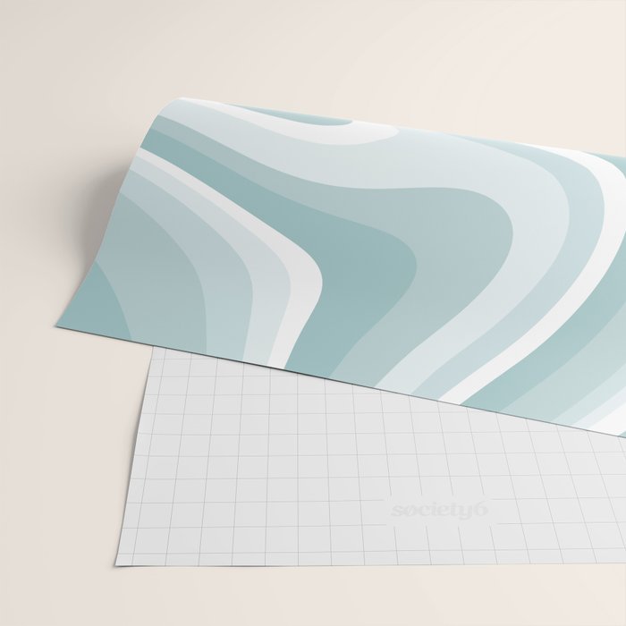 Abstract Wavy Stripes LXVI Wrapping Paper Gallery Image 2