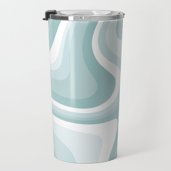 Abstract Wavy Stripes LXVI Travel Mug Gallery Image 3