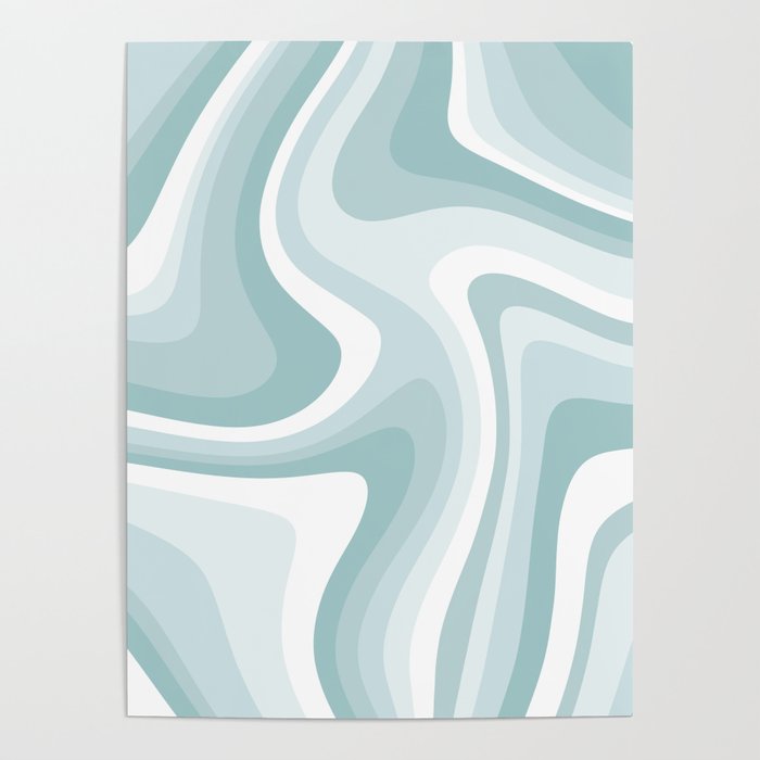 Abstract Wavy Stripes LXVI Poster Gallery Image 1