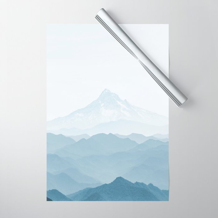 Mountain Blues - Mt. Hood Adventure Wrapping Paper Gallery Image 1