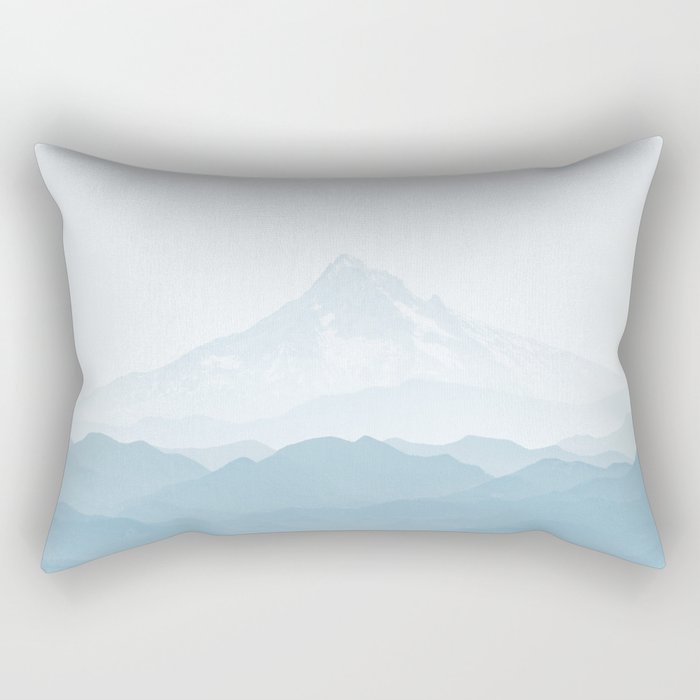 Mountain Blues - Mt. Hood Adventure Rectangular Pillow Gallery Image 2