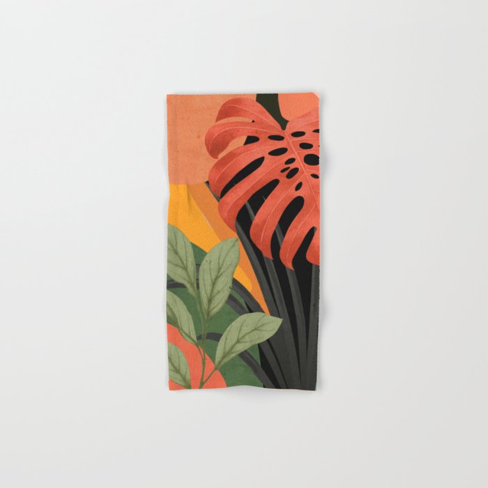 Abstract Art Tropical Leaves 109 Bath Towel Gallery Image 1