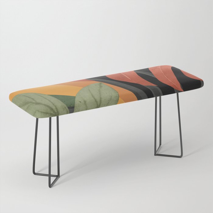 Abstract Art Tropical Leaves 109 Bench Gallery Image 1