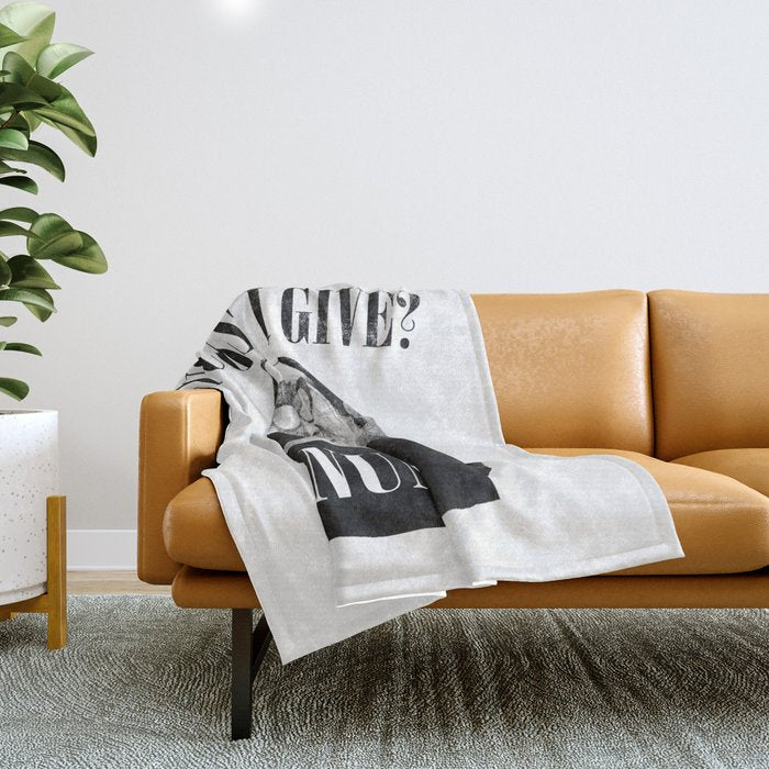 Funny Fucks I Give, Nun Saying Throw Blanket Gallery Image 1