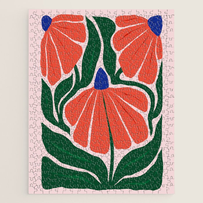Carmine Lily Jigsaw Puzzle Gallery Image 1
