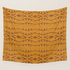 Country Western Pattern in Yellow Wall Tapestry Gallery Image 4