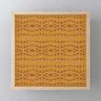 Country Western Pattern in Yellow Mini Art Print Gallery Image 1
