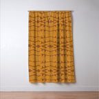 Country Western Pattern in Yellow Window Curtain Gallery Image 3