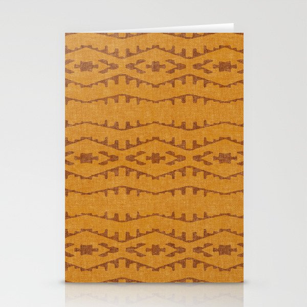 Country Western Pattern in Yellow Stationery Card Gallery Image 2