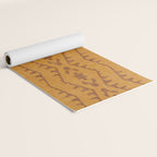 Country Western Pattern in Yellow Yoga Mat Gallery Image 2