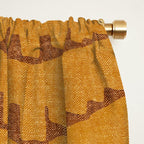 Country Western Pattern in Yellow Window Curtain Gallery Image 2