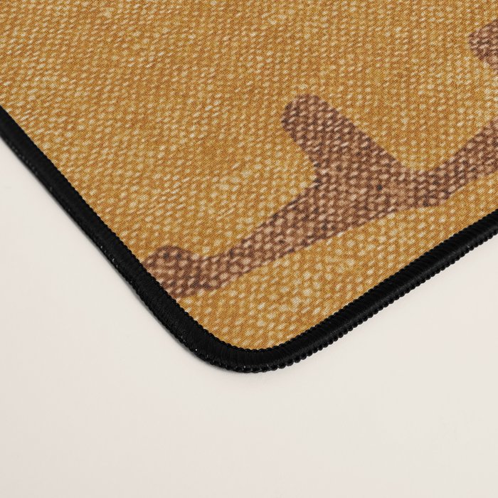 Country Western Pattern in Yellow Desk Mat Gallery Image 4