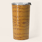 Country Western Pattern in Yellow Travel Mug Gallery Image 2