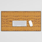 Country Western Pattern in Yellow Desk Mat Gallery Image 1