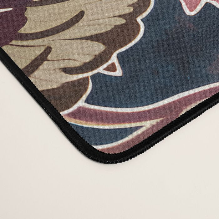 Exotic Plum Bohemian Floral Desk Mat Gallery Image 4