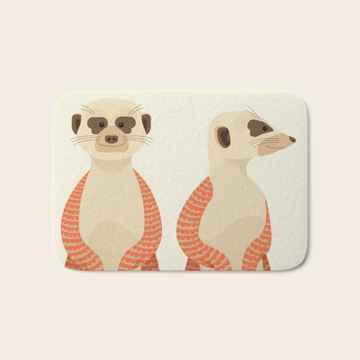 Whimsical Meerkats Bath Mat Gallery Image 1