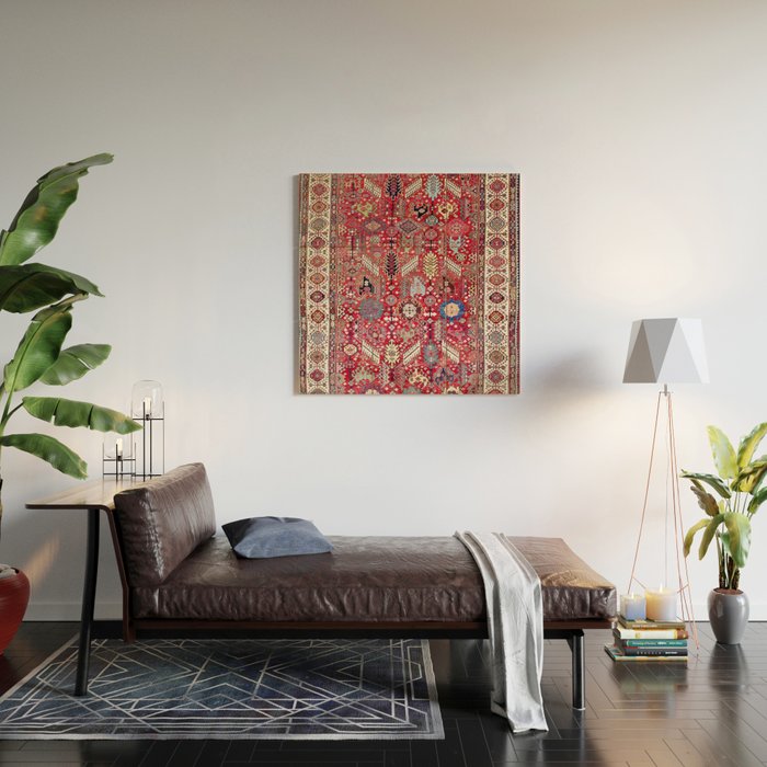 Shekarlu Qashqaâi Fars Southwest Persian Carpet Print Wood Wall Art Gallery Image 2