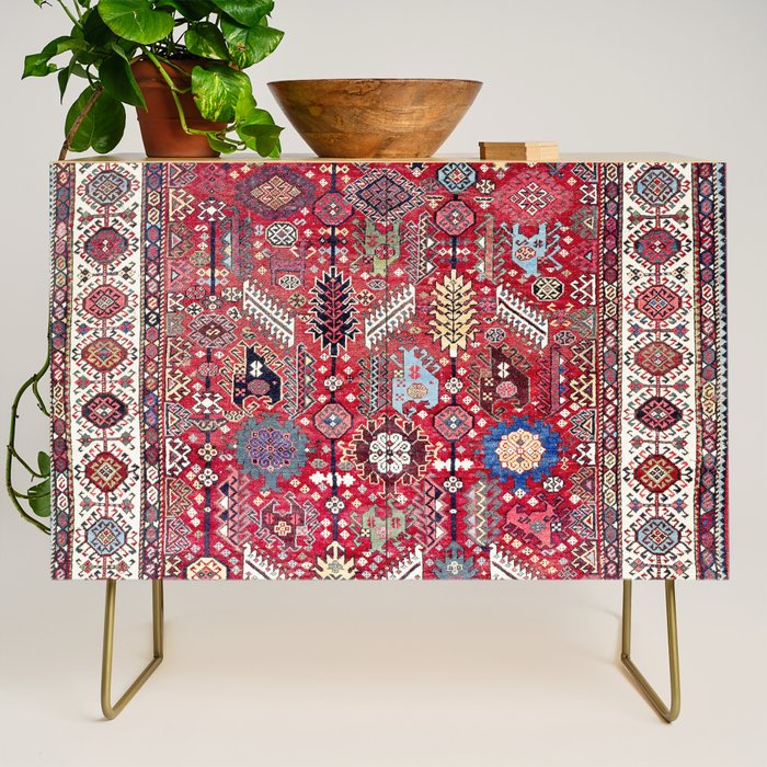 Shekarlu Qashqaâi Fars Southwest Persian Carpet Print Credenza Gallery Image 1